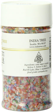 Rainbow Sparkling Sugar by India Tree – 3.5 Ounce (Pack of 6), Rainbow, Pack of 6, Model 10215