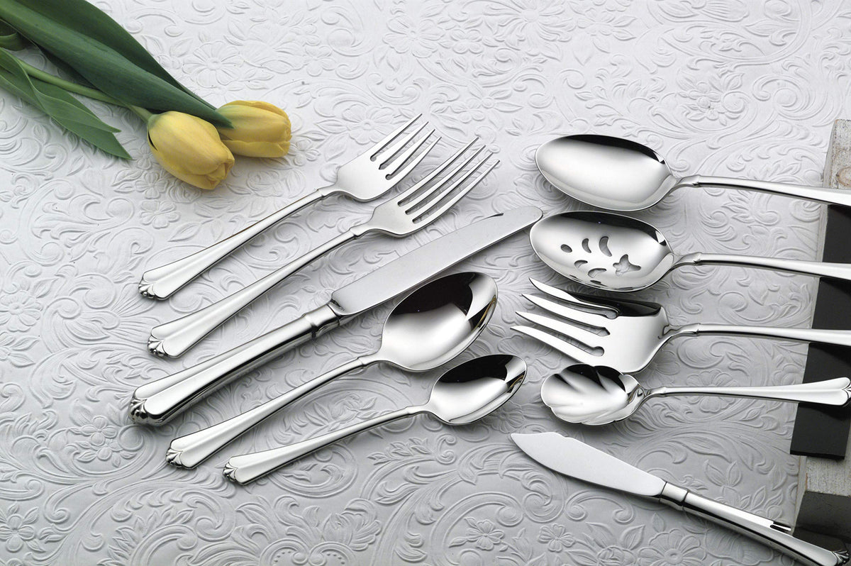 Foodservice Juilliard Dessert Spoon (Set of 36) Stainless Steel by Oneida – 36, Stainless Steel, Pack of 12, Model 2273SDEF