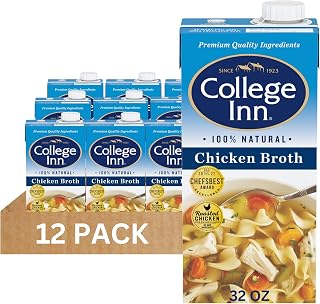 College Inn 100% Natural Chicken Broth, 12 Pack, 32 oz Carton