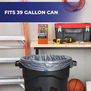 Hefty 30 Count (Pack of 1) / Gray / 39.0 gallons Trash Bags