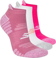 Skechers Women's 3-pack Performance Pickleball Low Cut Socks, Odor Control & Mesh Ventilation
