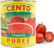 Cento Tomato Puree, 28 Oz, Thick Puree from Red, Ripe Tomatoes on the Vine, Seeded & Strained, Not from Concentrate for Marinara, Pasta, Salsa, Soup, Pizza Sauce - Gluten-Free, BPA Free, Non-GMO | Gluten-Free & BPA-Free; Seeded & Strained Vine-Ripened Tomatoes; Ideal for Marinara, Salsa, Soup and Pizza Sauce