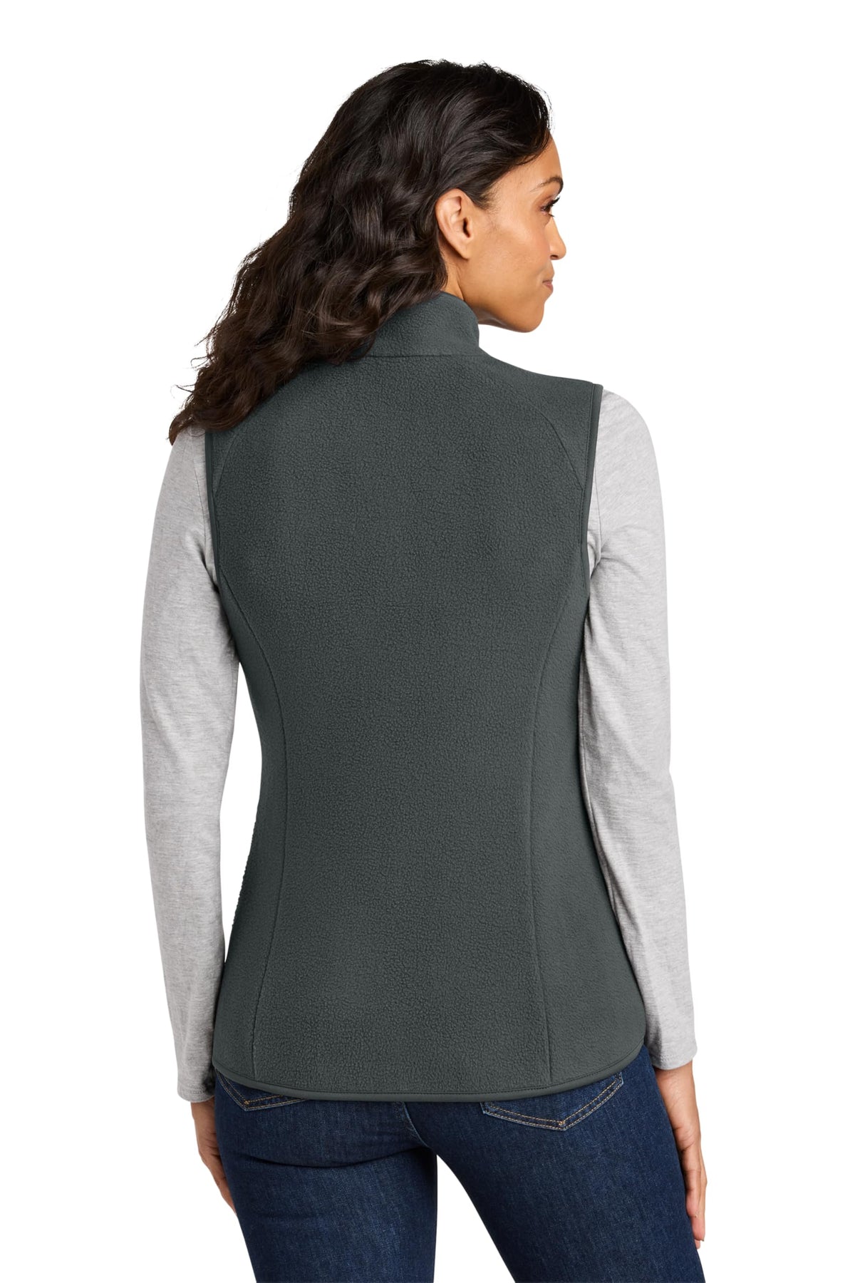 Women's Fleece Vest by Port Authority – XX-Large, Polyester Blend, Grey Steel, Model L702