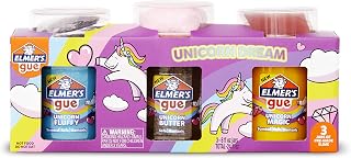 Elmer’s Gue Premade Slime Kit, Unicorn Dream, Includes Fun Unique Add-Ins, Variety Pack, 3 Count