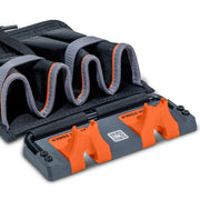 Mini Apron by KLEIN TOOLS – Tool Storage Apron, Nylon, Gray/Black/Orange, Model BC531S