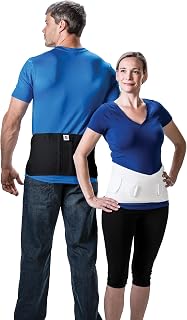 Core Products CorFit Back Brace for Lower Back Pain Relief & Lumbar Support Belt, BK, M/L