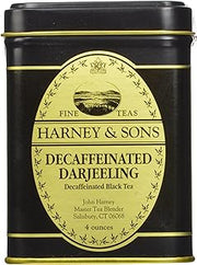 Decaffeinated Darjeeling, Loose tea 4 ounces in a tin by Harney & Sons
