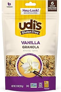 Udi's Gluten Free Vanilla Granola, Dairy Free and Egg Free, 11 Ounce (Packaging May Vary)