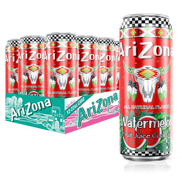 Watermelon | Fruit Juice Cocktail | 22 Fl Oz (12 Pack) by AriZona – 22 Fl Oz (12 Pack), Watermelon, Pack of 12