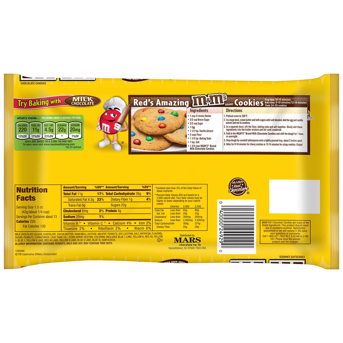 Peanut Chocolate Candy 19.2-Ounce Bag by M&M's – Model 199862