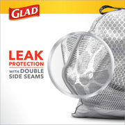 Trash Bags by Glad – 80 Count (Pack of 1), 49.2 liters, Plastic, White, Model 1258778537