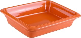 PADERNO World Cuisine 44315O06 Induction Porcelain Hotel Pan, Small, Orange
