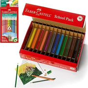 Faber-Castell Grip Colored EcoPencils School Pack - 288 Colored EcoPencils - 12 Pencil Sharpeners