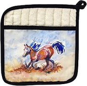 Betsy's Wild Horse Pot Holder - 9x9
