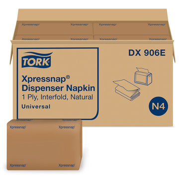 Tork Xpressnap Natural Dispenser Napkin N4, 12 x 500 napkins, DX906E