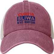 Curtis Sliwa for NYC Mayor Trucker Hat New York City 2026 Election Baseball Cap Adjustable