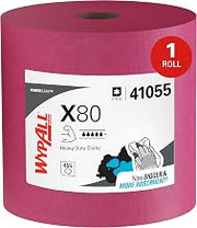 Wypall PowerClean X80 Heavy Duty Cloths, Jumbo Roll, 455 Towels (41055)