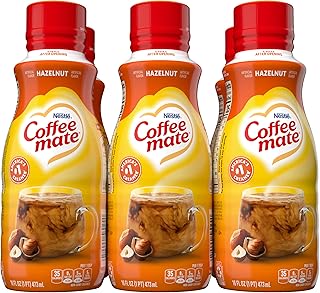 Coffee Mate Hazelnut Liquid Coffee Creamer, 16 Oz, 6 Pack