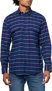 Brooks Brothers Men's Cotton Cashmere Flannel Long Sleeve Sport Shirt