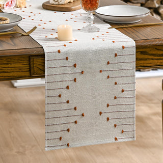 Artoid Mode Boho Table Runner, Caramel Macrame Design, 12 x 72 Inch