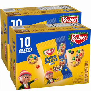 Chips Deluxe Minis Made with M&M’s by Keebler – 10 Count (Pack of 2), Pack of 2