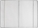 Winco 14" x 20" Silver/White 2/3 Size Wire Sheet Pan Grate