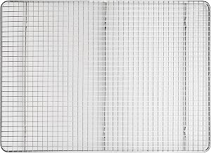 Winco 14" x 20" Silver/White 2/3 Size Wire Sheet Pan Grate