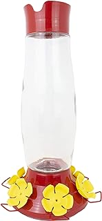 Perky-Pet 9204-6 Top-Fill Grand Master Glass Hummingbird Feeder – 48 oz