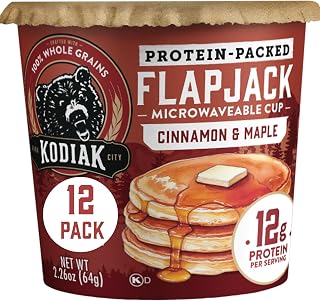 Kodiak Cakes Pancake On the Go, Cinnamon and Maple, 2.26 Ounce (Pack of 12)