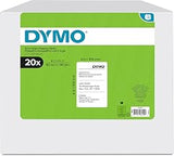 DYMO Authentic LW Extra-Large Shipping Labels for LabelWriter Label Printers, White, 4" x 6", 20 Rolls of 220 (4,400 Total)