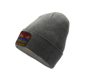 Beanie with Mountain Patch Charcoal Heather by Timberland – Polyester Blend, Charcoal Heather, Model 29TB0A2PNJ-010