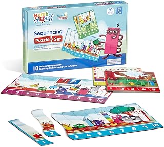 hand2mind Numberblocks Sequencing Puzzle Set, 50 Pieces, Ages 3+