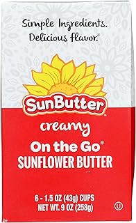 SunButter Natural Sunflower Canister Butter Nut, Gluten Free, Non GMO, 9 Ounce (Pack of 6)