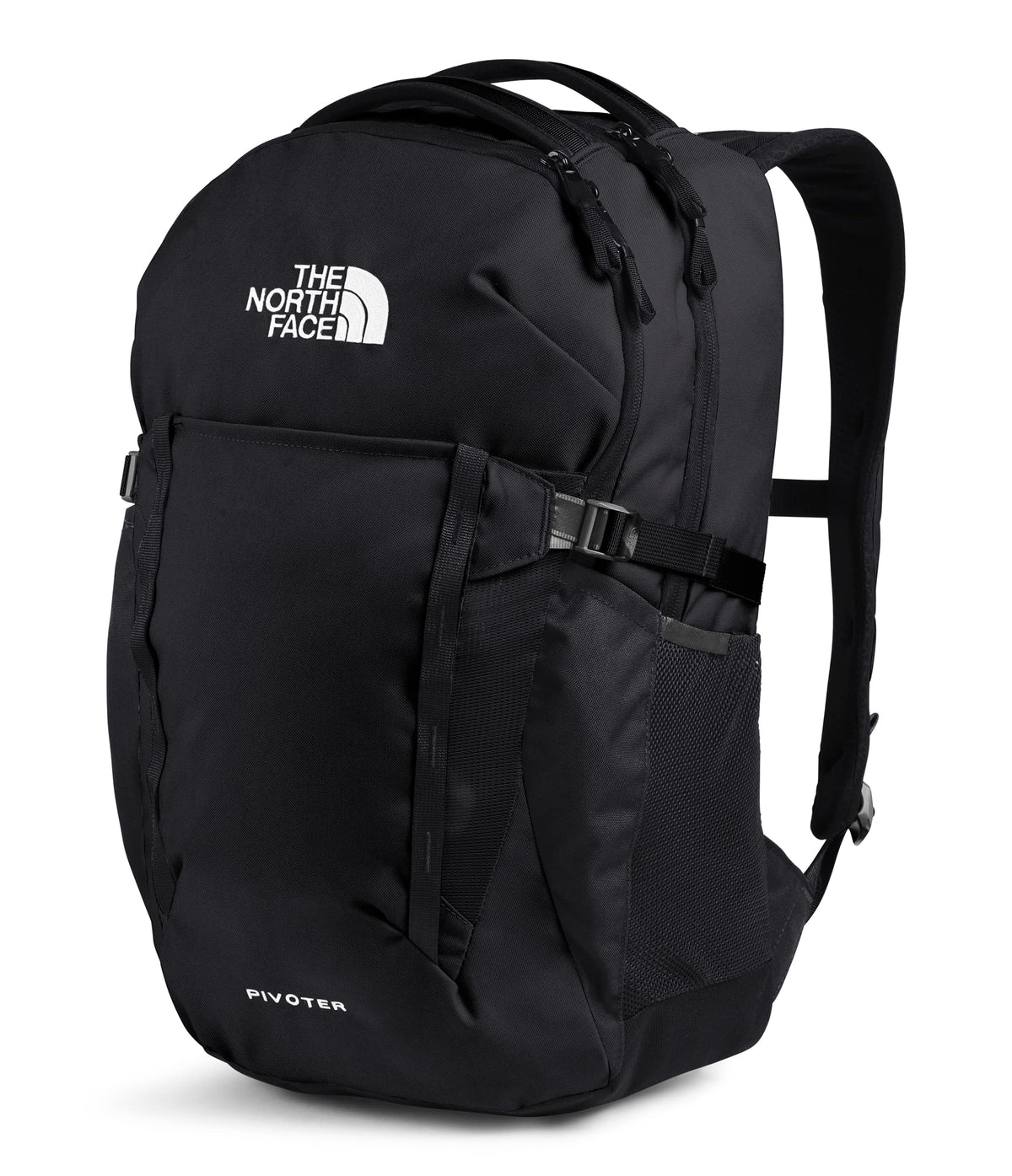 Pivoter, TNF Black, OS by The North Face – 27.2L, Recycled Polyester, Tnf Black, Model 32687