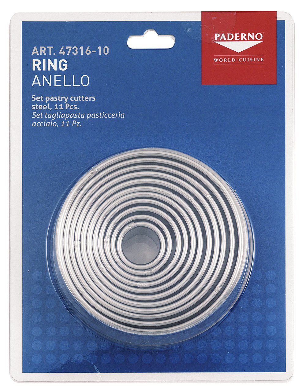Tagliapasta Anello Cm 10 Inox by PADERNO – Model 47316-10