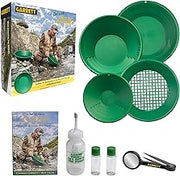 Garrett Metal Detectors Garrett Deluxe Gold Pan Kit, 9-Piece, Green