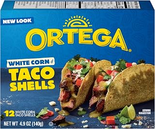 Ortega Taco Shells, White Corn, 4.9 Ounce, 12 Shells
