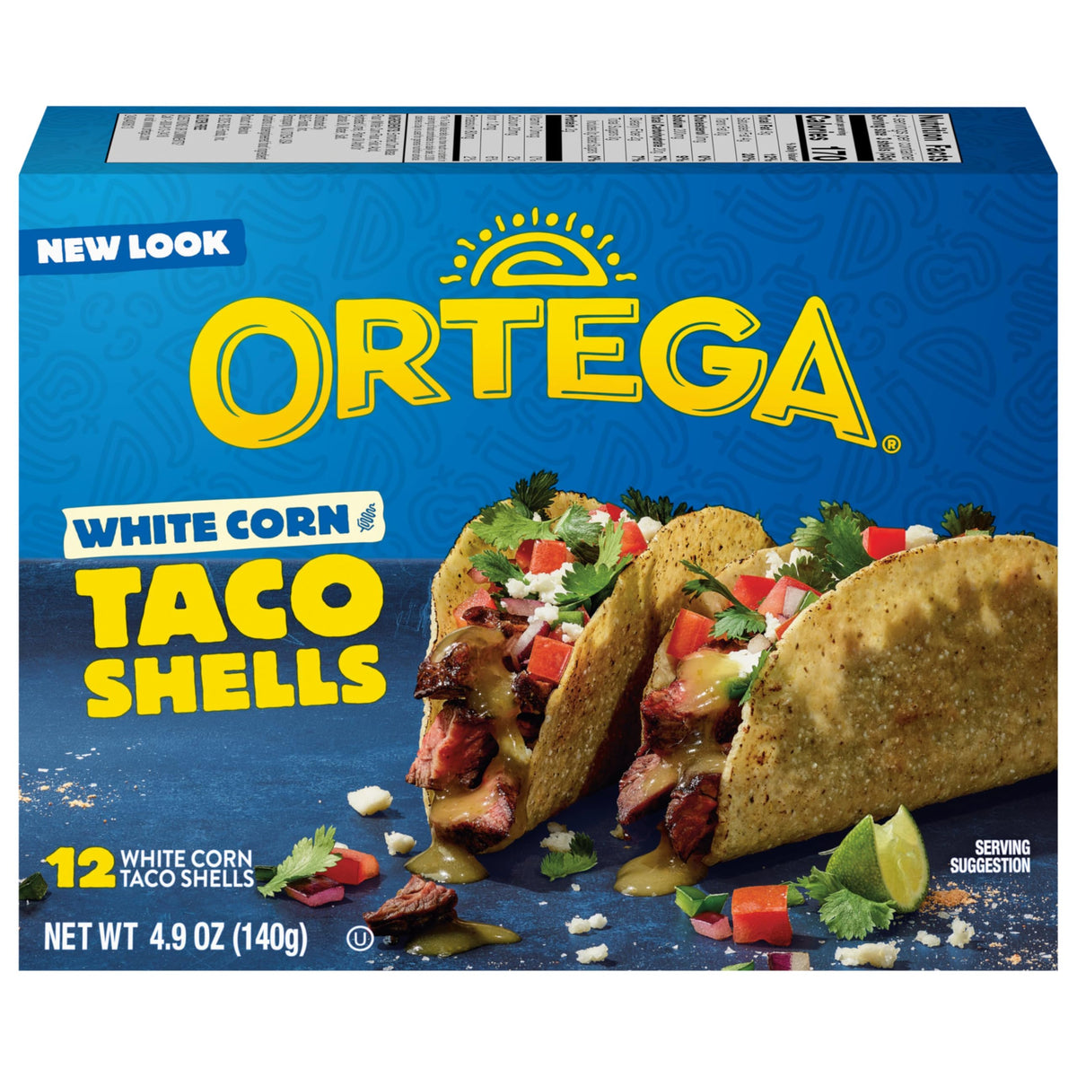 Taco Shells by Ortega – 12 Count, White, Model 1152028