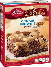 Betty Crocker Cookie Brownie Bars Mix 17.4 oz (Pack of 12)