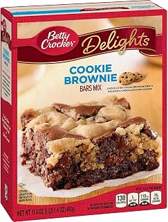 Betty Crocker Cookie Brownie Bars Mix 17.4 oz (Pack of 6)