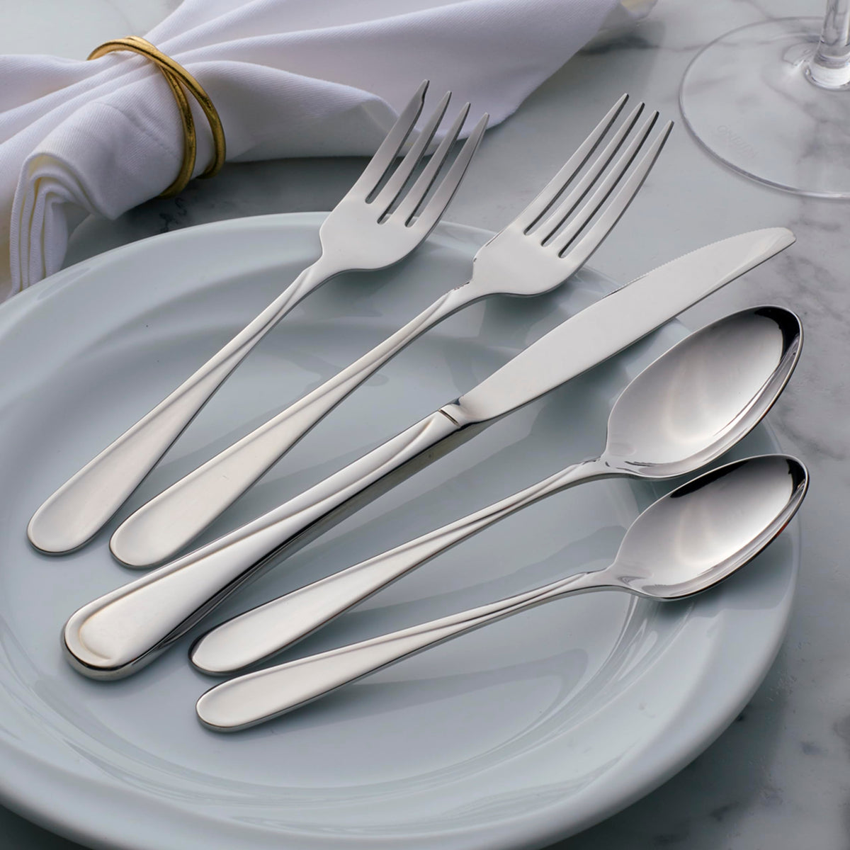 Flight Dinner Knives Silverware Set for by Oneida – Set of 6 (Pack of 6), Alloy Steel, סט כלי כסף, Pack of 6, Model 2865006C