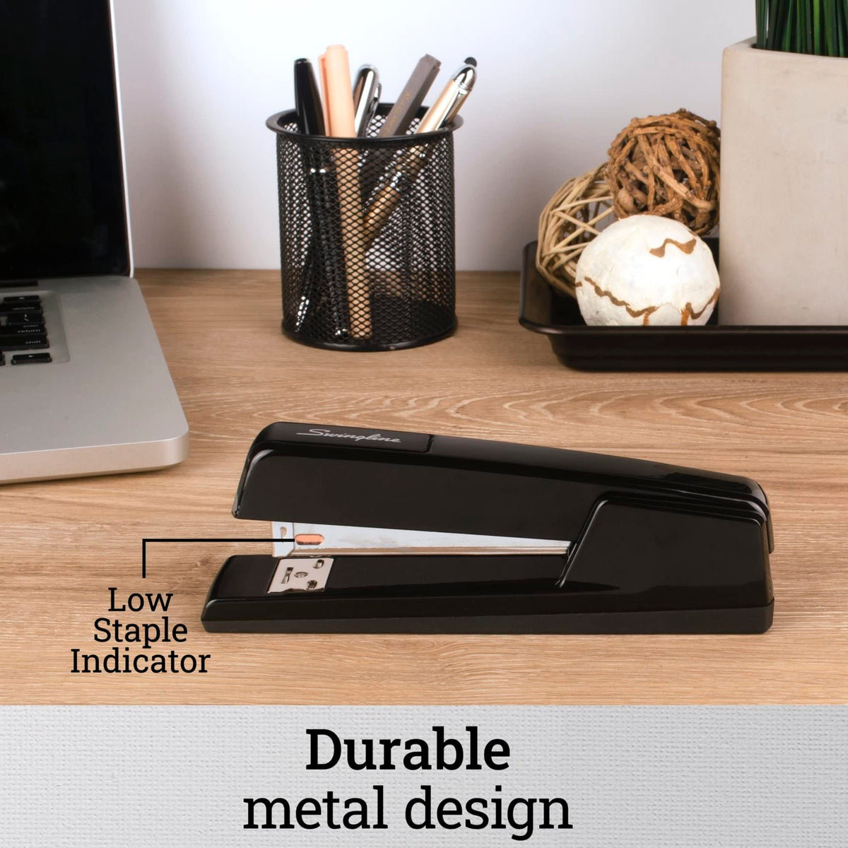 Stapler, 747, Classic, 20 Sheet Capacity, Metal, Black (74771) by Swingline – 1 Each, Metal, Black, Model S7074771H