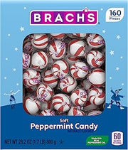 Brach's Soft Peppermint Candy, Individually Wrapped Pieces, Carton, 28.2 OZ