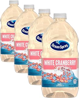 Ocean Spray White Cranberry Juice Drink, 64 Fl Oz Bottle (Pack of 4)