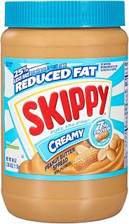 SKIPPY Peanut Butter, Creamy Reduced Fat, 40 Ounce (Pack of 8)