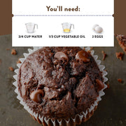 Double Chocolate Muffin Mix by Krusteaz – 20 Ounce (Pack of 1), Model KDCMM_20OZ_HEB_3.05