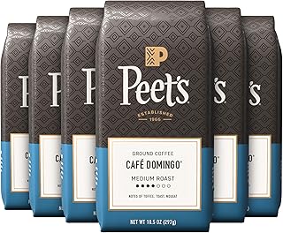 Peet's Coffee Ground Coffee Medium Roast, Café Domingo, 63 Ounces
