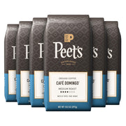 Ground Coffee Medium Roast by Peet's Coffee – 10.5 Ounce (Pack of 6), Cafe Domingo, Pack of 6, Model Coffee-Ground Coffee 63oz - Ground Coffee