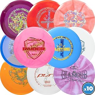 Dynamic Discs Disc Golf Discs Set (Misprint 10-Pack) - Affordable Disc Golf Accessories for Men - Includes Drivers, Fairways, Midranges & Putters - Great Starter Set for Beginners, Intermediates