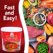 Mae Ploy Red / Red Curry Paste / 14 Ounce (Pack of 1) Curry Sauce